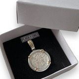 Medalla Plata 925 Oro 18k San Benito Dije Garantía 25mm