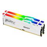 Ram Fury Beast Rgb Ddr5 5600mt/s 32gb 2x16 Blanco