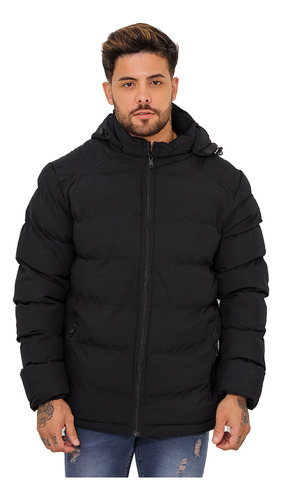 Jaqueta Puffer Masculina Forrada Premium Corta Vento Inverno