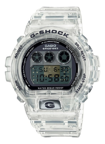 Pulseira De Relógio Masculina Casio Dw-6940rx-7dr G-shock, Cor Branca, Moldura, Cor De Fundo Branca, Cor De Fundo Preta