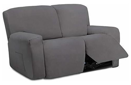 Funda Elastica Microfibra Sofa Reclinable Seccional 2 Cuerpo