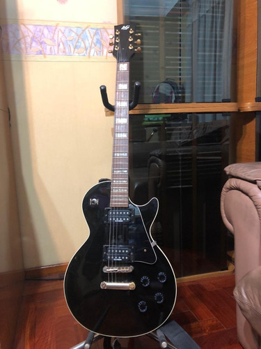 Guitarra Eléctrica Modelo Les Paul-negra Del Luthier Ag