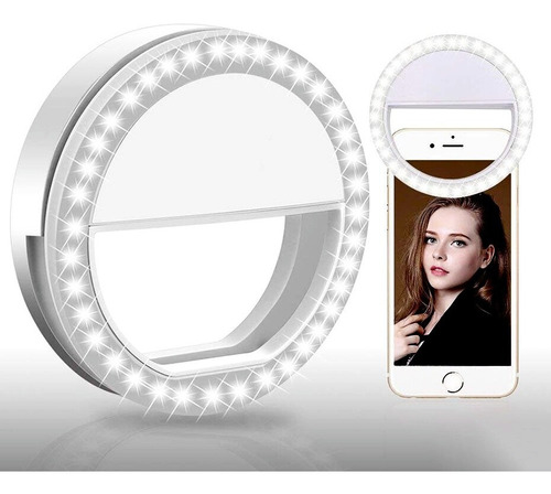 Ring Light Clipe Anel Luz Pra Selfie Flash Celular Perfeito