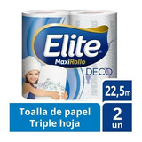 Toalla Triple Hoja Deco Maxirollo 22,5 Mts Elite 2 Un