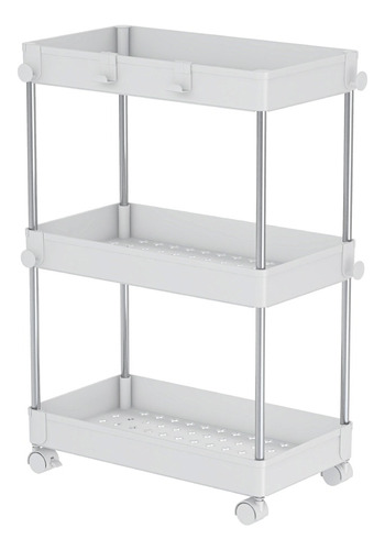 Carrito Organizador Multiusos Cocina Baño Ruedas 3 Niveles