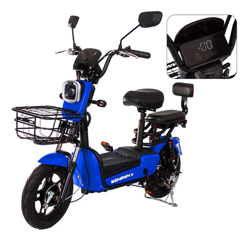 Moto Elétrica Mini Scooter Bicicleta Prime 500w Wehawk Hw500