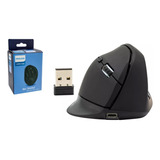 Mouse Inalambrico Philco Vertical Ergonomico 6b 1600dpi Usb