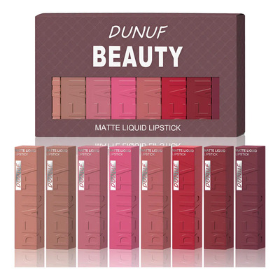 Set De 8 Brillos Labiales Impermeables De Terciopelo Mate De | Envío gratis
