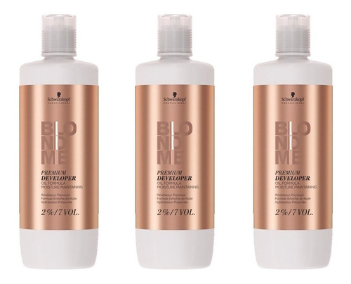 3 Oxidantes Blondme ( A Elección ) - Schwarzkopf 1000ml C/u