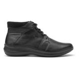 Botin Bota Zapato Flexi 25911 Casual Agujetas Dama Negro  