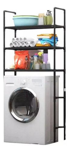 Mueble Organizador Lavadora Estante Baño Logia 3 Niveles