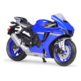 Maisto Yamaha Yzf R6 Miniatura Metal Moto Carreras 1/18 Lzl