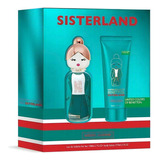 Set Perfume Benetton Sisterland Green Jas  Edt80ml+bl75ml