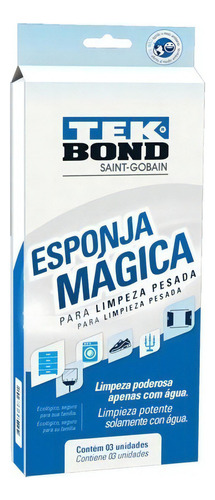 Esponja Magica Limpeza Pesada Leve 3 Pague 2 Tekbond