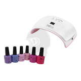 Set Esmaltado Permanente, Maquina + Base Y Top + 7 Colores