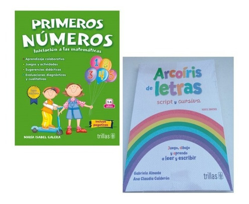 Pack Números Matemáticas Y Arcoíris Letras Envio Gratis