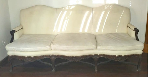 Sillón Antiguo Francés Sofá Grande 3 Cuerpos Président 1890