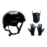 Casco Bicicleta Skate Rollers Vertigo Vx + Guantes + Mascara