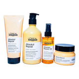 Loreal Absolut Repair Shampo 500+ Mascarilla + Acond + 10in1