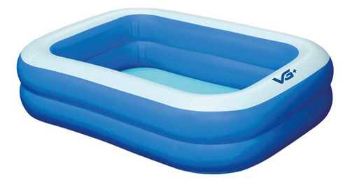 Piscina Inflável Retangular Azul 302 Litros Pvc Vg+