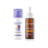  Kit Facial Dermaglós Serum Vitamina C + Protector Fps 50 