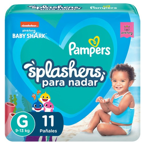 Pañales Pampers Splashers Para El Agua G X 11 Unid