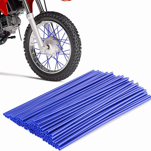 24cm Popotes Cubre Rayos Motocross Spokes Bicicleta 72pcs