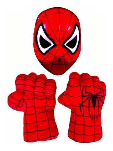  Puño 2 Guante Gigante Spiderman El Hombre Araña Mascara Led