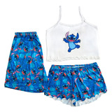 Kit Casal Pijama Baby Doll + Samba Canção