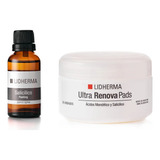 Kit Ultra Renova Pads + Salicílico Manchas Acne Lidherma 