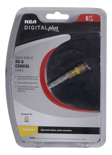 Cable Coaxial Audio Digital De Alta Calidad 1.8 Metros