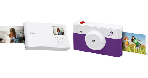 Minolta Instapix Mncp10 Instant Print Digital Camera (purple