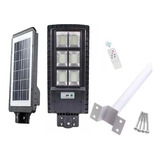 Foco Led Solar 200w Luminaria Con  Panel Sensor Y Envio