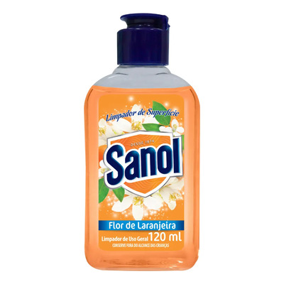 Limpador De Superficies Sanol Flor De Laranjeira 120ml | MercadoLivre