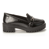 Sapato Loafer Feminino Mississipi Salto Tratorado 