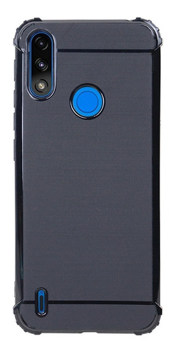 Capa Emborrachada Para Moto E7 Power 6.5 + Pelicula Camera