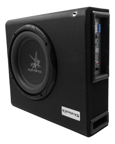 Caixa Som Amplificada Carro Mini Slim Corzus 200 Rms 8