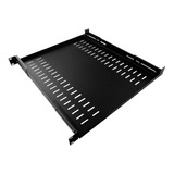 Bandeja Para Rack Fixa 4 Pontos 1u X 500mm Preta Ventilada