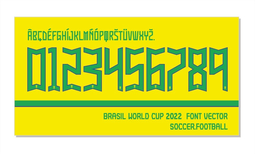 Tipografía Brasil Font Vector 2022 Archivo Ttf, Eps