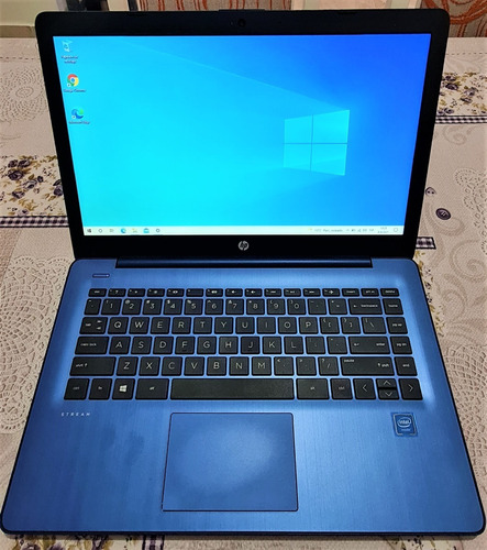 Notebook Hp 14 Pulgadas Azul En Excelente Estado