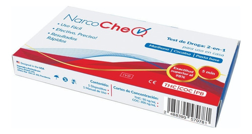 Test De Drogas 2 En 1 | Narcocheq - Ei2 R