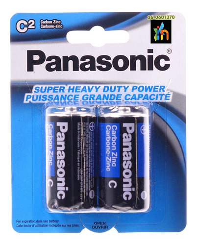 Bateria Pilas C2 De Carbón Zinc Panasonic Original