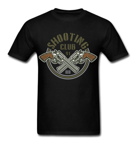 Camiseta Atirador Clube De Tiro Armas Camisa Manga Curta Top