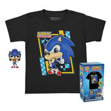 Funko Pop Keychain Llavero Y Playera Infantil S Sonic