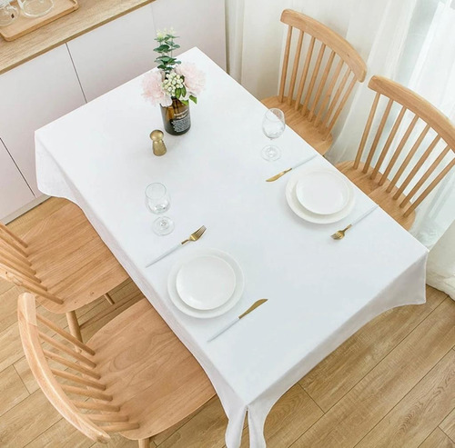 Toalha De Mesa Retangular 6 Cadeiras Branco Melhor Oferta