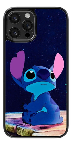 Funda Para Celular Lilo Y Stitch Fondo Azul Sentado Marvel