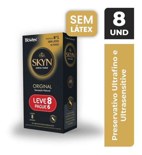 Preservativo Skyn Original Leve 8 Pague 6 Unidades