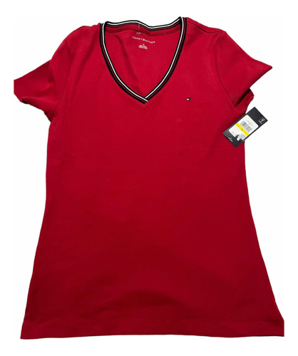 Playera Tommy Hilfiger Roja Dama