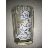 Antiguo Vaso De Vidrio Refrescos Pascual  Imagen Blanca 60´s