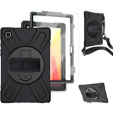 Capa Strap Galaxy Tab A7 T500 T505 + Alça + Película Vidro